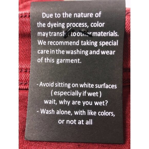 Blank NYC Mens Red Mid Rise Pockets Bermuda Jean Shorts Sz 30 New - Picture 9 of 10